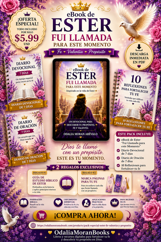 Pack Especial Ester Fe Valentía y Propósito