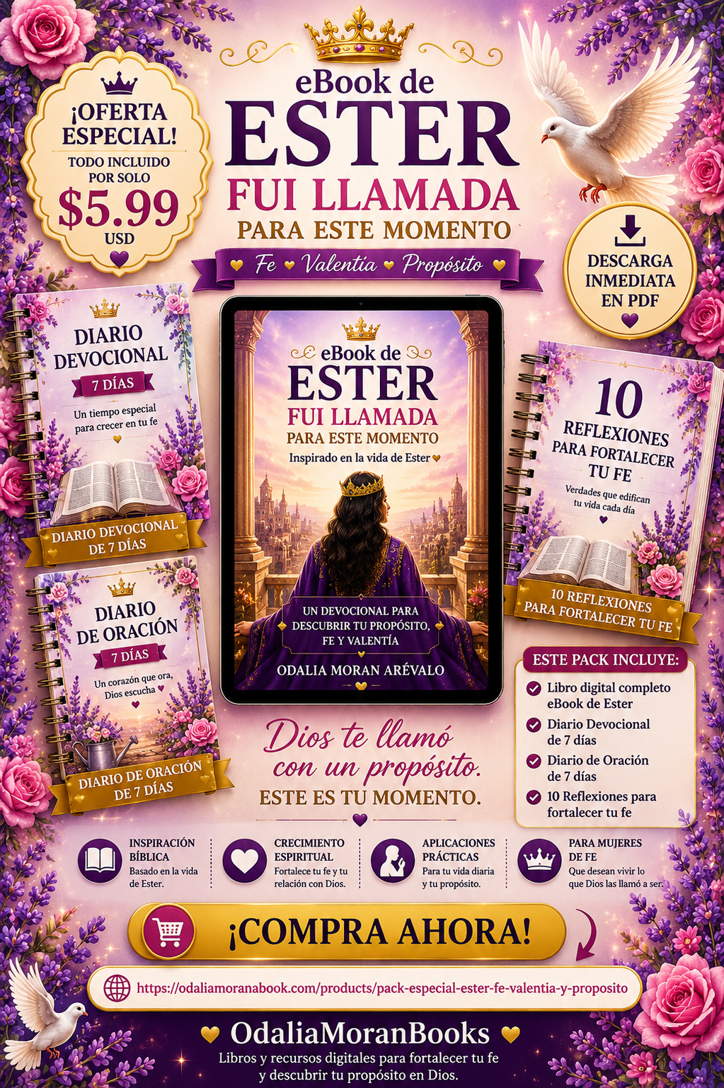 Pack Especial Ester-Fe,Valentía y Propósito
